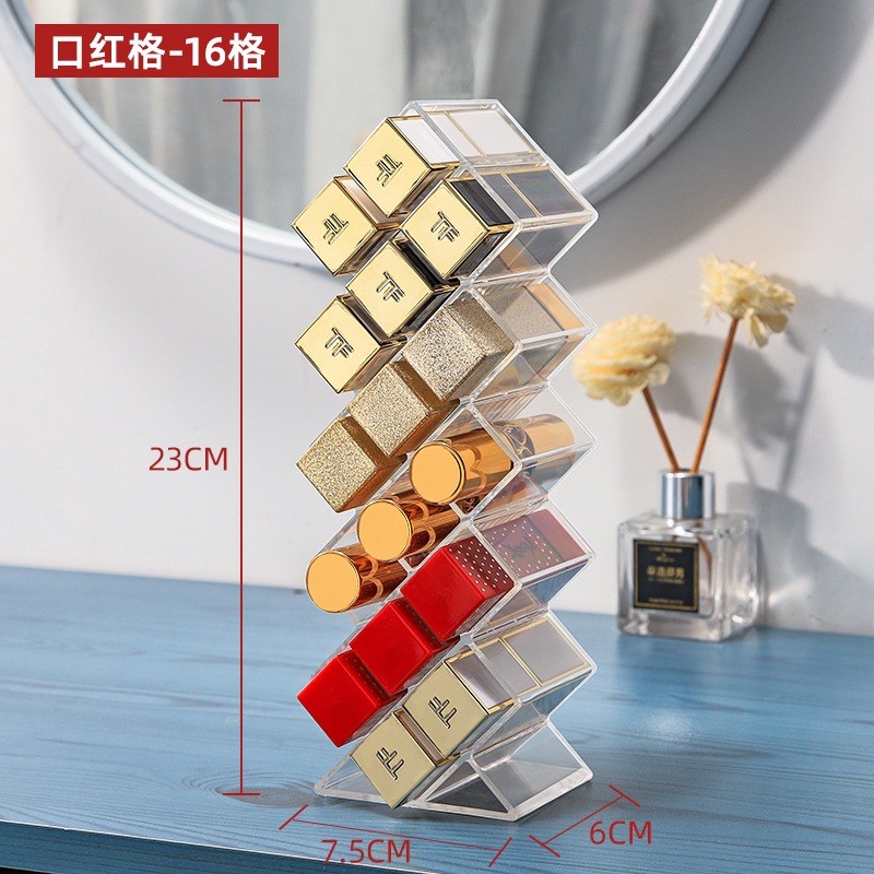 Khay đựng son 28 ô hình tháp
