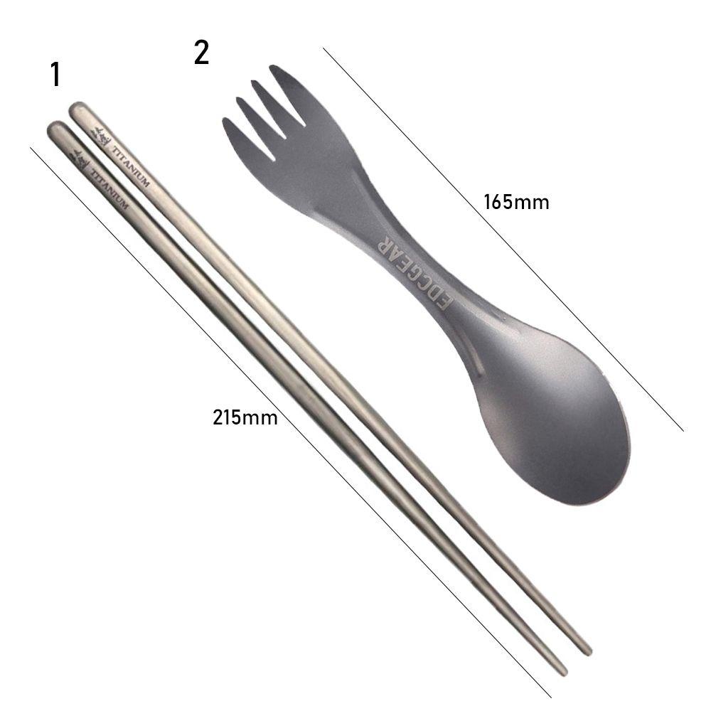 MUVAKO Đũa Titan Nguyên Chất Chất Lượng Cao Tiện Dụng Khi Đi Cắm Trại