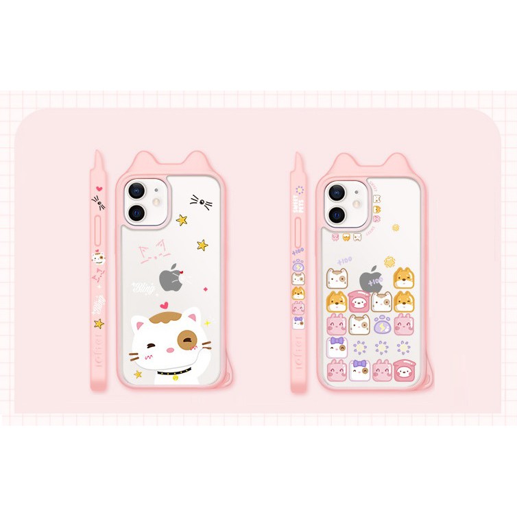 Ốp lưng Thú Cưng Dễ thương Cho Iphone12/12Pro ( LOFTER )