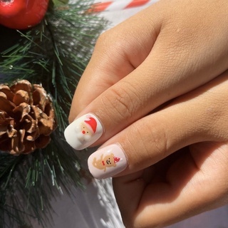 mẫu nail noel nổi (nhiều mẫu)