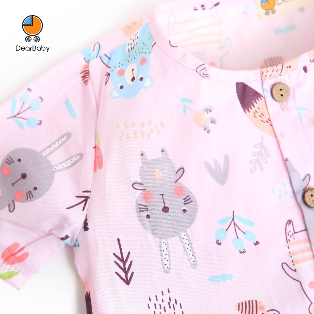 Set Pijama Đùi Họa Tiết Cho Bé DearBaby P-07