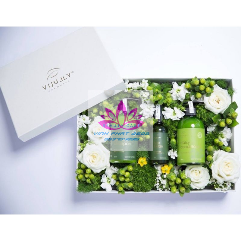 Combo Bộ Dầu Gội+Xả+Tinh Dầu Bưởi ViJully xịt dưỡng kích thích mọc ngăn rụng tóc