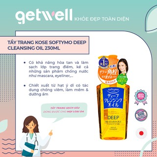 Dầu Tẩy Trang Làm Sạch Sâu Lỗ Chân Lông Kosé Cosmeport Softymo Deep Cleansing Oil 230ml