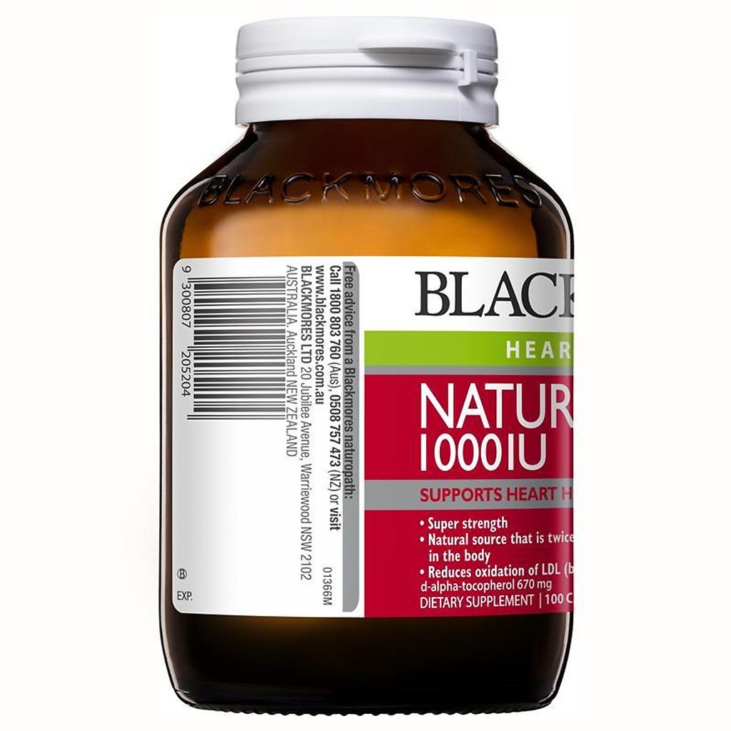 VITAMIN E BLACKMORE[ NHẬP KHẨU ÚC] CHỐNG OXY HÓA,TRẺ ĐẸP DA, BẢO VỆ SỨC KHỎE TOÀN DIỆN