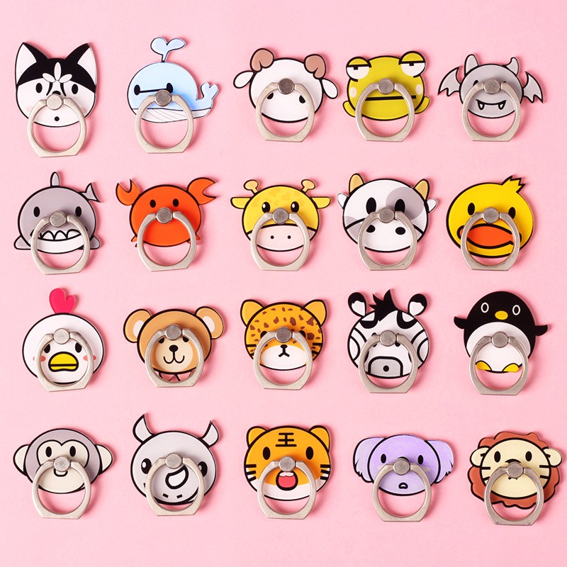 Iring Giá Đỡ Chiếc Nhẫn Hoạt Hình Icon Động Vật Cute Cực Chất Siêu Bám Dính Không Sợ Bong Tróc !
