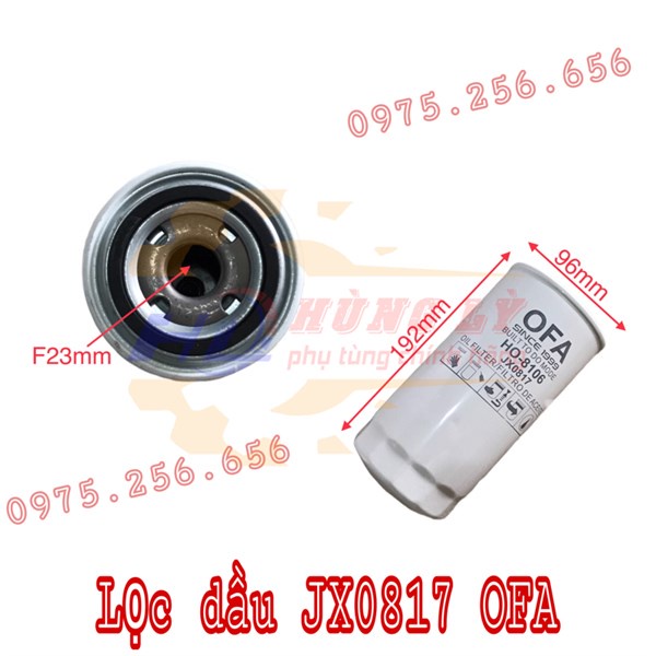 Lọc dầu JX0817 OFA  lọc dầu xe ô tô phụ tùng Hùng Lỳ