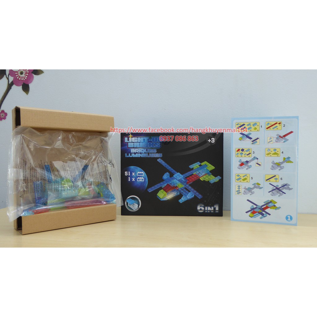 Bộ Lắp Ghép LEGO Có Đèn 6 In 1