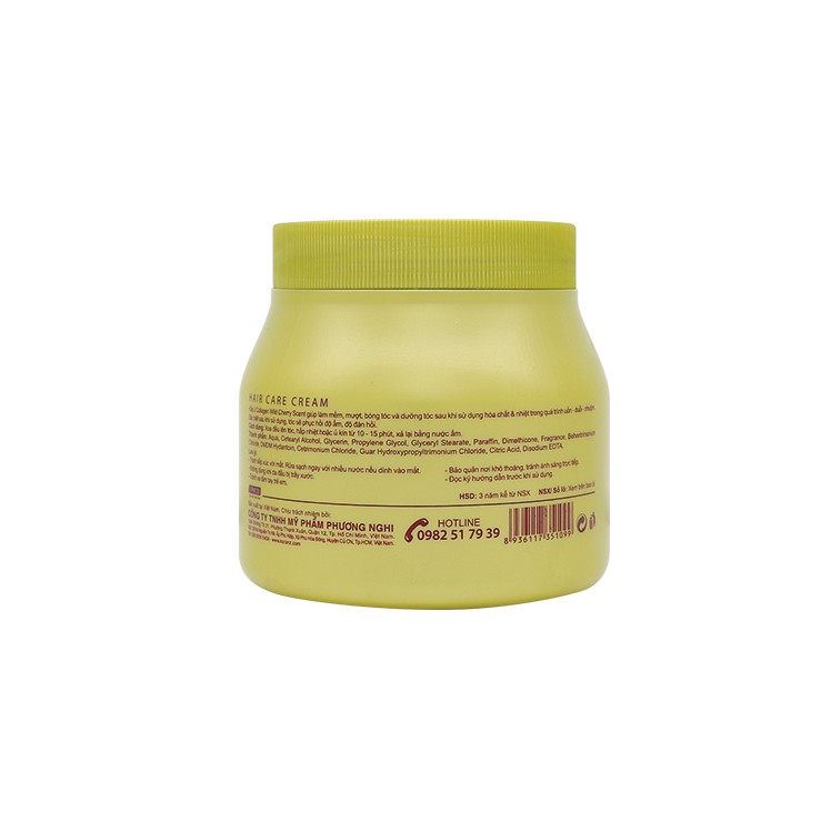 Hấp dầu  cao cấp phục hồi khô xơ hương Wild Cherry Karanz Hair Care Cream Collagen Wild Cherry scent 1000ml
