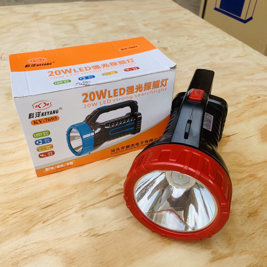 Đèn Pin Cầm Tay Bóng Led 20w Siêu Sáng KY 7693