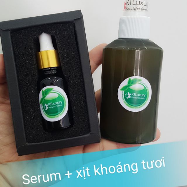 Combo serum xịt khoáng handmade