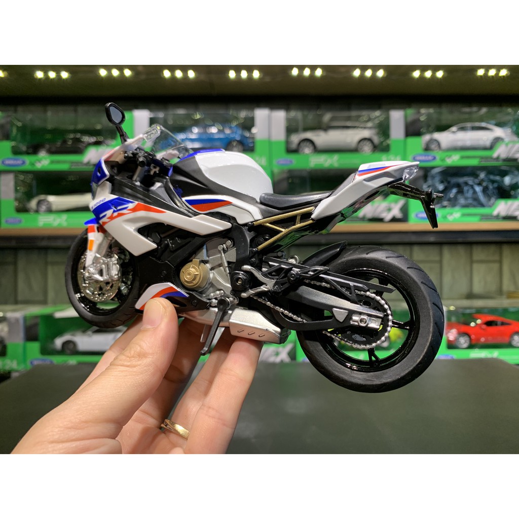 Xe mô hình motor siêu xe BMW s1000rr 2020 tỉ lệ 1:12 Hãng Alloy