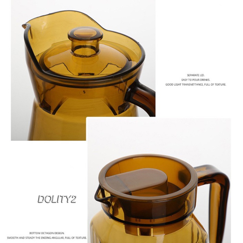 1500ml Acrylic Carafe Pitcher Jug Teapot for Wine Water Juice for Restaurant