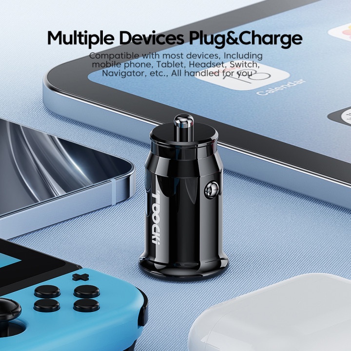 Tẩu Sạc Nhanh QC3.0 45W Cổng USB C Cho Điện Thoại