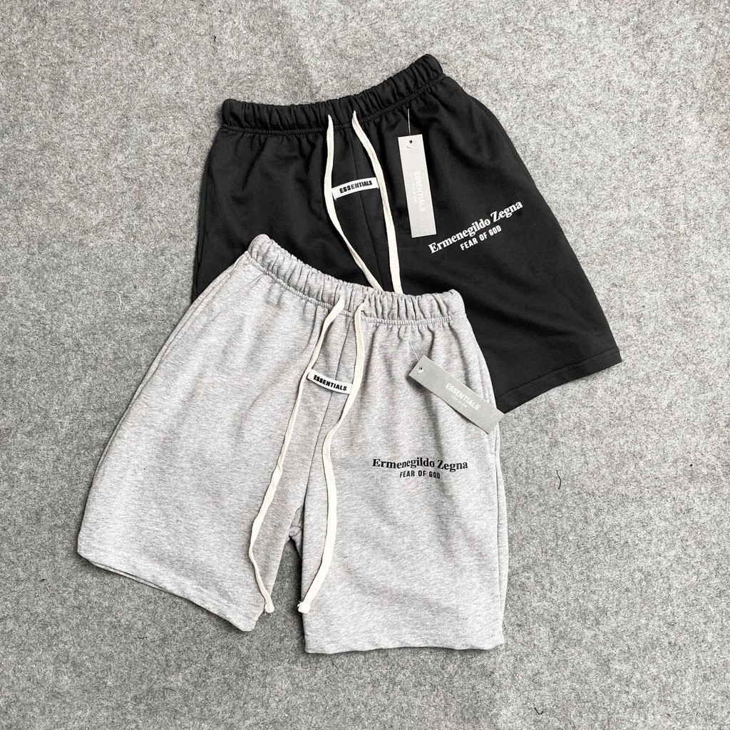 [Mã SKAMA06 giảm 8% TỐI ĐA 50K đơn250K] Quần short nỉ cotton ZEGNA Essentials , quần đùi nam nữ unisex , MSW Town