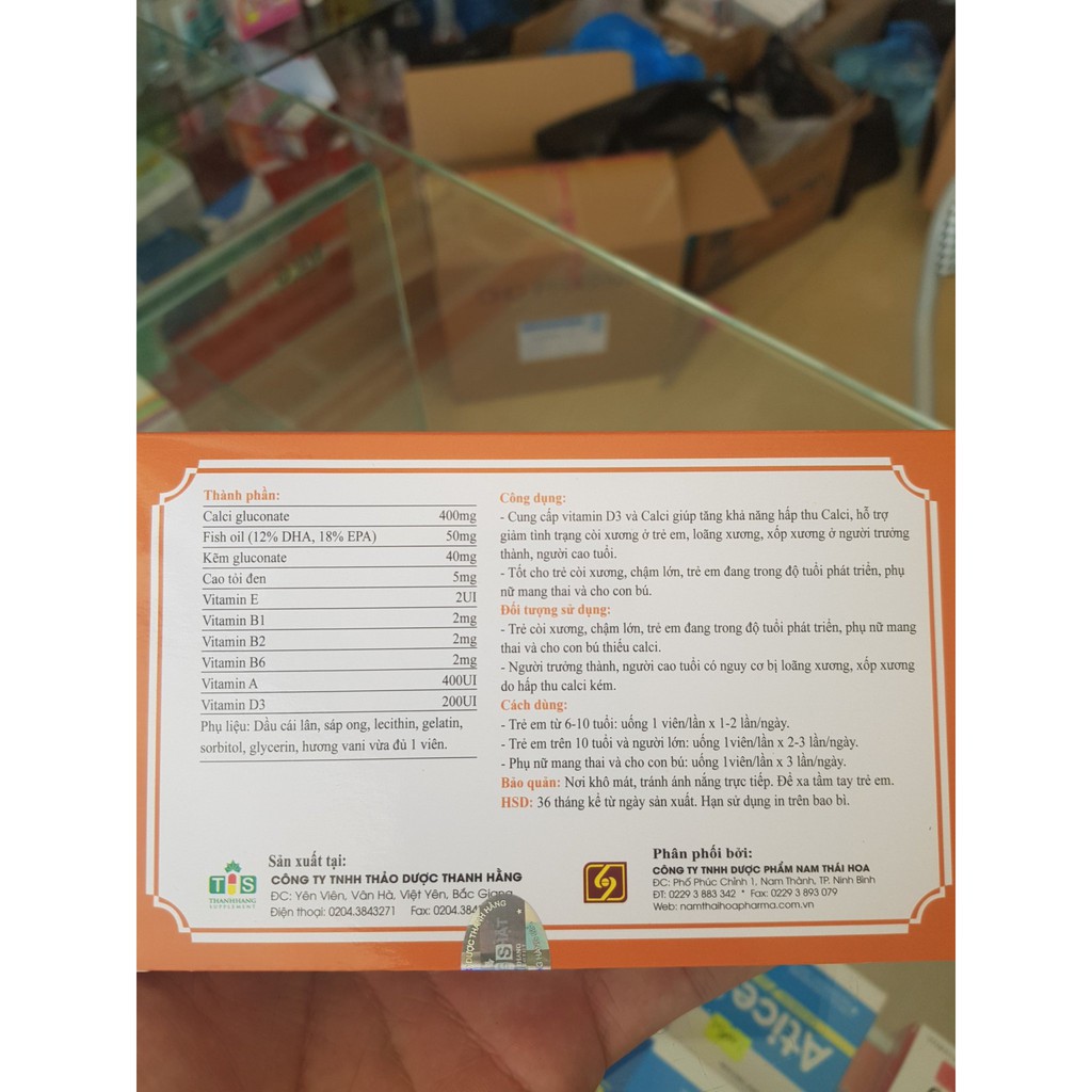 Canxi DHA New - Tăng cường Calci và D3, Giảm nguy cơ còi xương, loãng xương