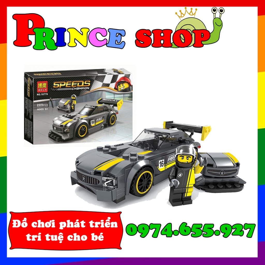 Bộ xếp hình xe đua Speed Champions Mercedes-AMG GT3 Lari/Bela 10779 (75877)