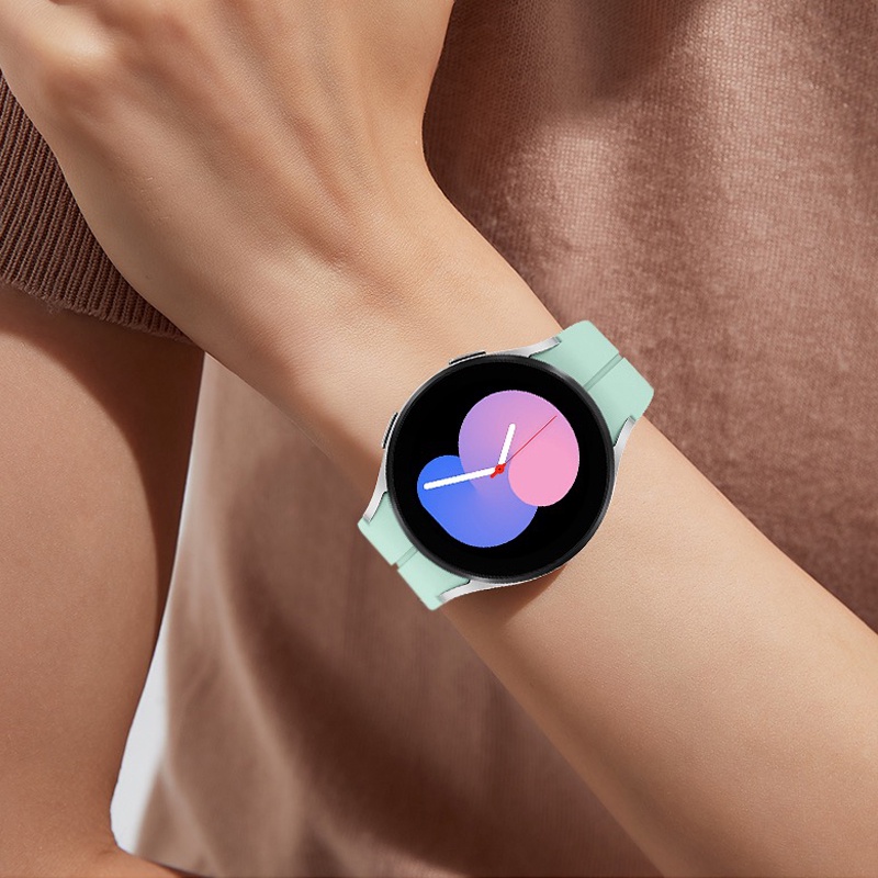 Dây Đeo Silicon Có Khóa Nam Châm Cho Đồng Hồ Thông Minh Samsung Galaxy Watch 5 / 4 40 44mm 5 Pro 45mm 4 Classic 42 46mm