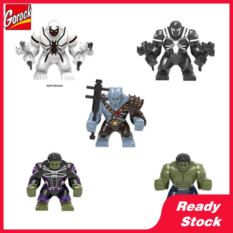 Gorock Lego Tương thích The Avengers Series Anti-Venom Hulk Figures Building Blocks Tương thích Lego