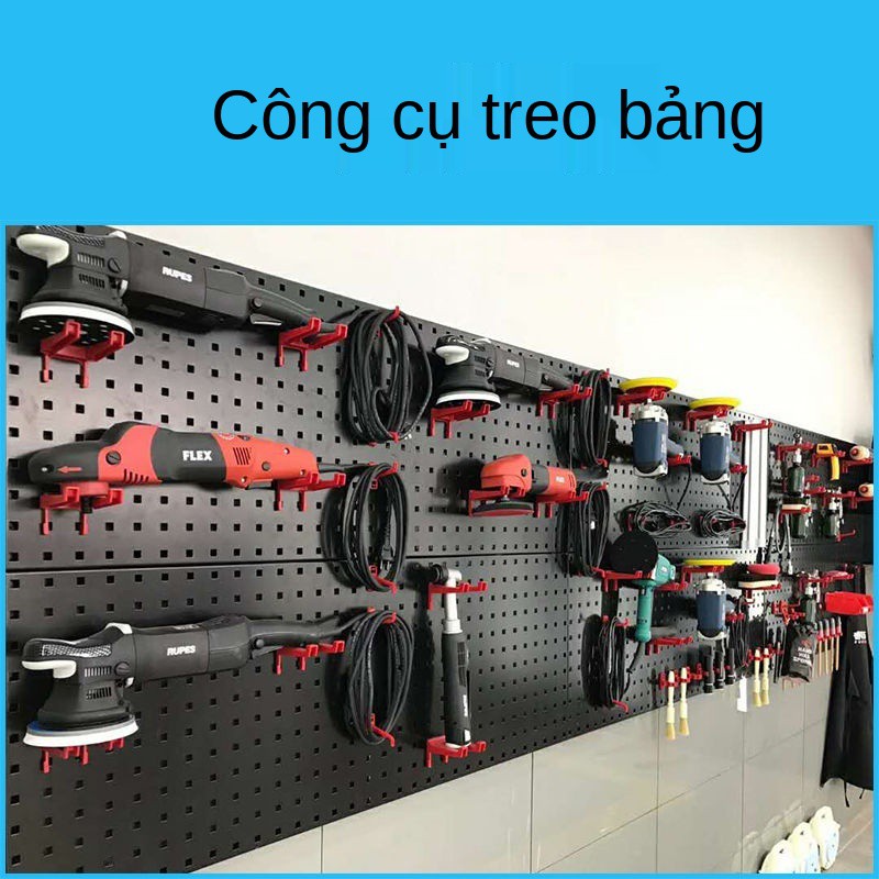 Kệ đa chức năng treo tường dụng cụ làm đẹp ô tô bảng lỗ móc hoàn thiện kho lưu trữ sửa chữa