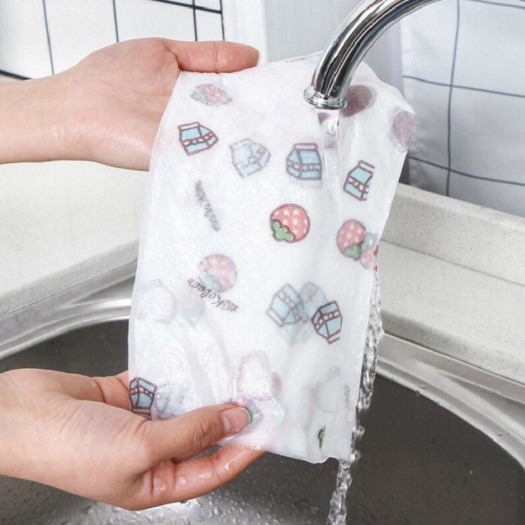 Giấy lau đa năng, Cuộn Giấy Lau Nhà Bếp Đa Năng Màu Trắng Có Thể Giặt Được SP000120