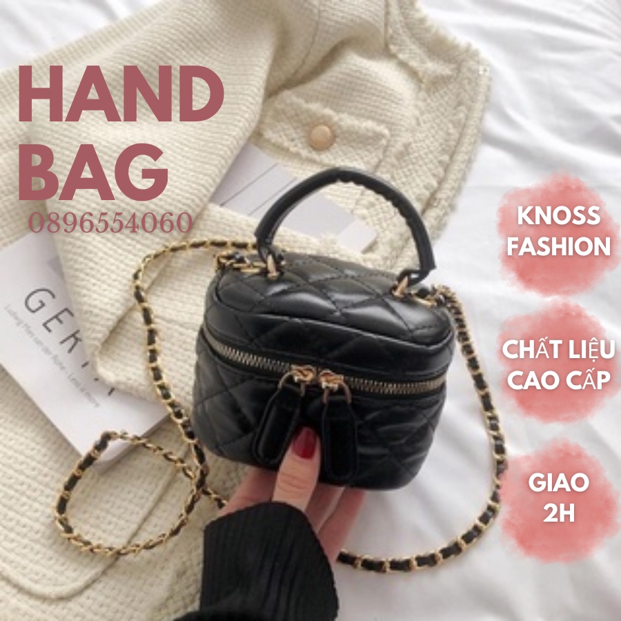 Túi Cốp Mini Cầm Tay, Đeo Chéo Nữ Phong Cách Hàn Phối Đồ Siêu Xinh