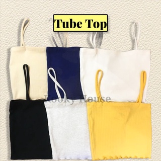 KOOKY HOUSE - TUBE TOP - Áo ống hai dây vải thun gân 4 chiều dày dặn thoáng mát