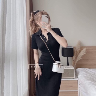 Đầm polo dáng dài qua gối