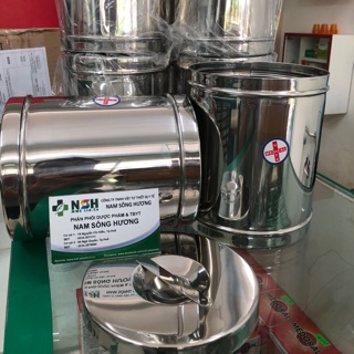 [HÀNG LOẠI 1] Hộp Gòn Inox Đựng Bông Gòn Full Size HỘP ĐỰNG BÔNG GÒN ĐẠI GHÉP PHI 13 x 15cm và hộp gòn loại trung 8.5cm