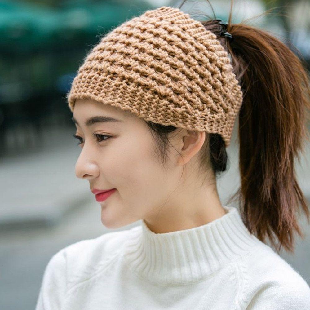 Khăn Turban Đan Len Giữ Ấm Mùa Đông Cho Nữ