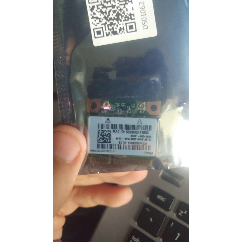 Card WIFI cho Laptop: Atheros AR5B225 WIFI Wireless + Bluetooth 4.0 Half MINI PCI-E AR9485WB-EG