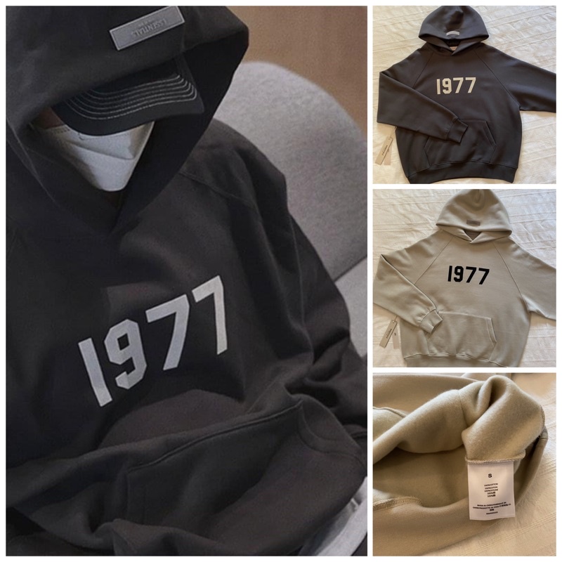 ✅ {Nỉ bông Cao Cấp} - Hoodie Essentials 1977 Fog - Hoodie Essentials 1977