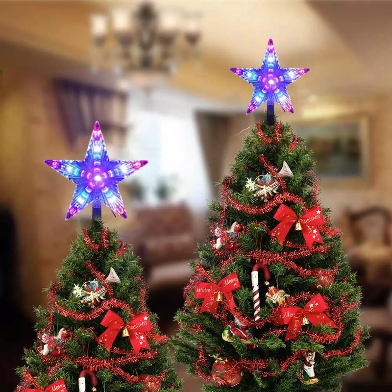 Đèn LED Hình Ngôi Sao Năm Cánh Dùng Pin Trang Trí Giáng Sinh