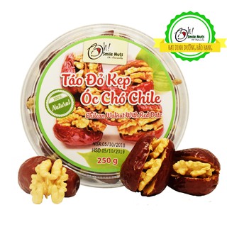 Táo Đỏ kẹp Óc Chó Chile Thượng Hạng hộp 250g