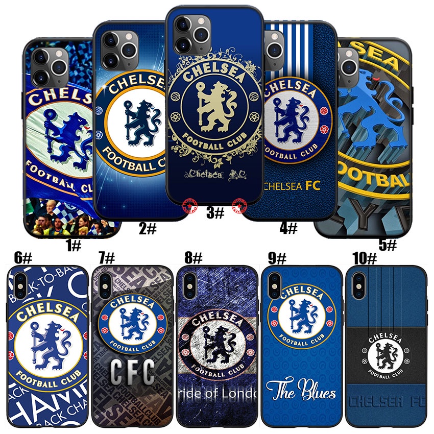 Ốp điện thoại silicon mềm in hình Chelsea FC thích hợp cho iPhone 11 Pro XS Max X Bo18