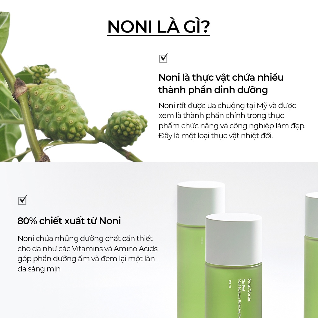 Toner CELIMAX sáng mịn da The Real Noni Moisture Balancing Toner 30ml