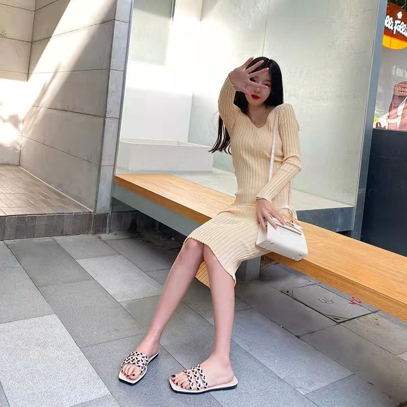 Dép Quai Ngang Đế Mềm Phong Cách Hàn Quốc Thời Trang Mùa Hè Cho Nữ CHZK054