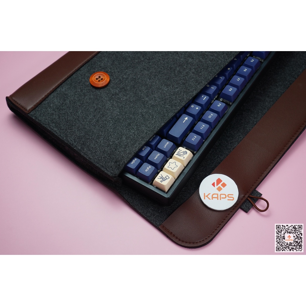 Túi đựng bàn phím cơ size 60 68 84 87 (TKL) | KAPS | Bảo vệ bàn phím chống sốc, va đập | Hàng chính hãng