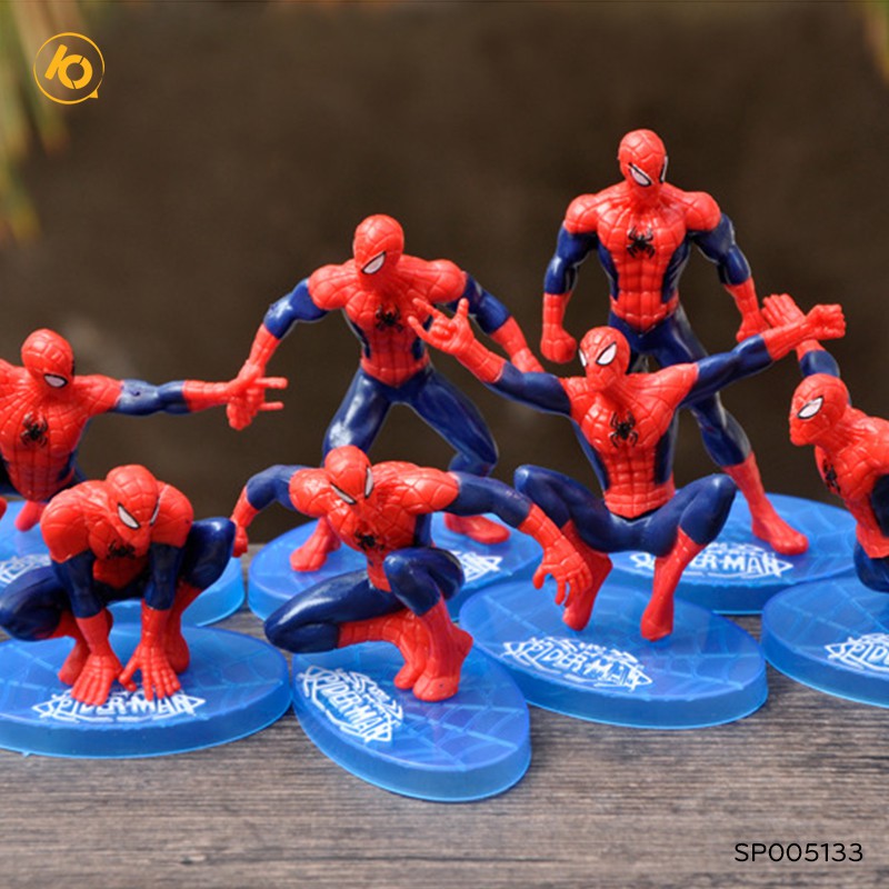Mô hình siêu anh hùng Avengers 10.5cm trang trí bàn làm việc, ô tô siêu chất -spider man (con)