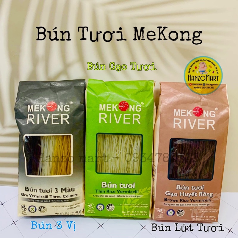 Bún tươi khô Mekong River 300gr