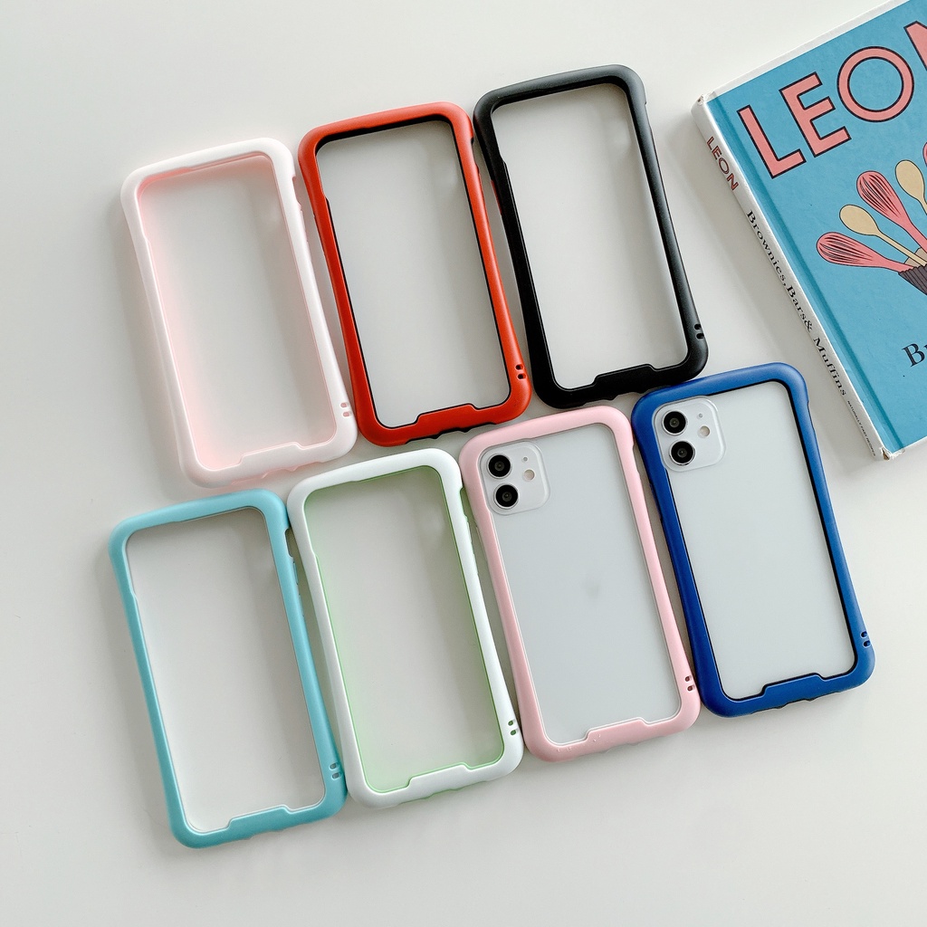 Ốp Điện Thoại Không Viền Cạnh Cho iPhone 11 Pro Max 7 8 6s Plus X S XS Max XR SE