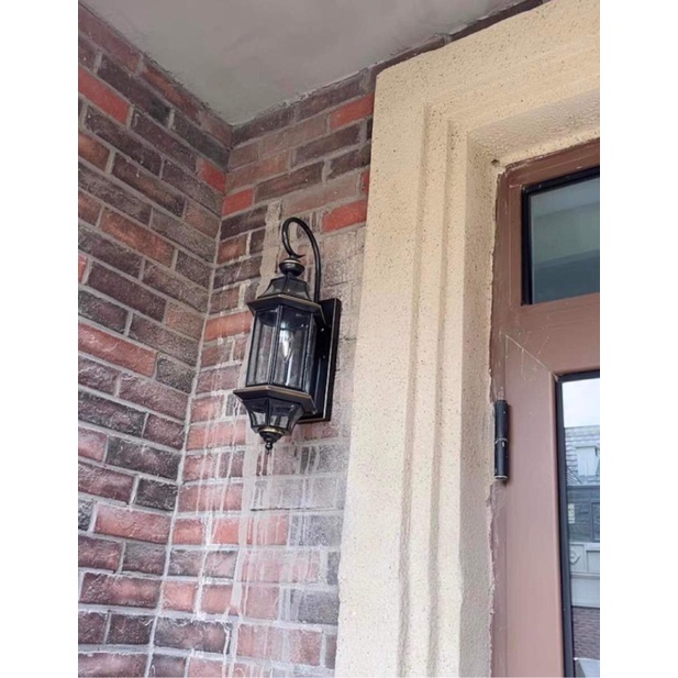 Đèn Tường Đồng - Đen - Kèm Bóng