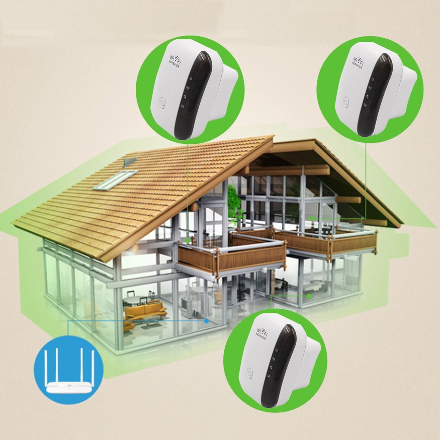 Bộ khuếch đại tín hiệu WIFI không dây 300Mbps | BigBuy360 - bigbuy360.vn