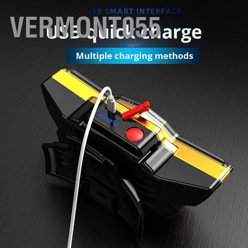 Có thể bán buôn Đèn Pin Đội Đầu 12 Bóng LED Sạc USB Chống Thấm Nước Dành Cho Đi Câu Cá/Đi Bộ Đường Dài/Câu Cá vermont055 Hàng giao ngay