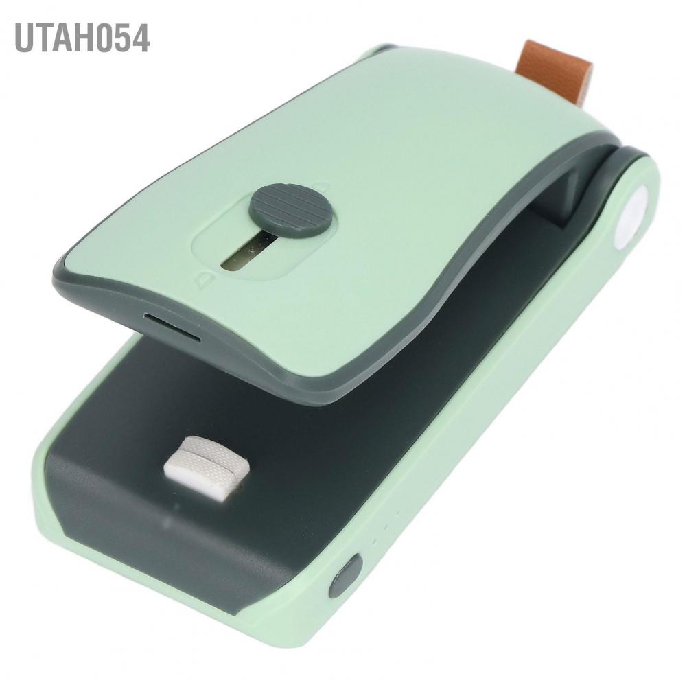 Utah054 Mini Food Sealer Small Handheld Bottom Magnetic Design USB Charging Quick Sealing Machine