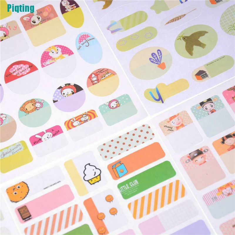 Tấm Nhiều Miếng Name Sticker Dán Nhãn Vở sách Mini