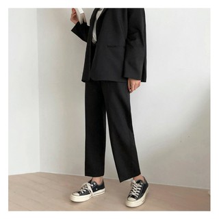 Quần tây đen basic unisex