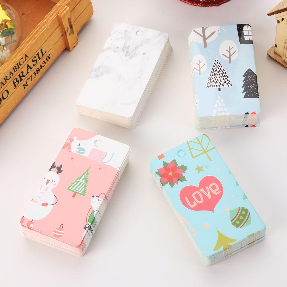 Set 100 Tấm Thẻ Trưng Bày Bông Tai Tiện Lợi