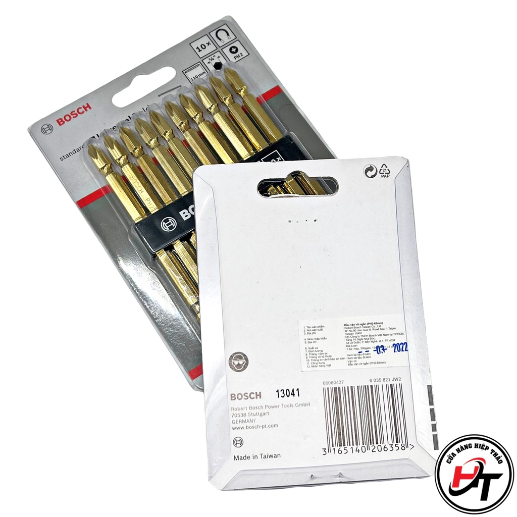 Mũi vít đầu bắn vít vặn bake ph2 nam châm từ tính Bosch Chính Hãng DTV-BOSCH