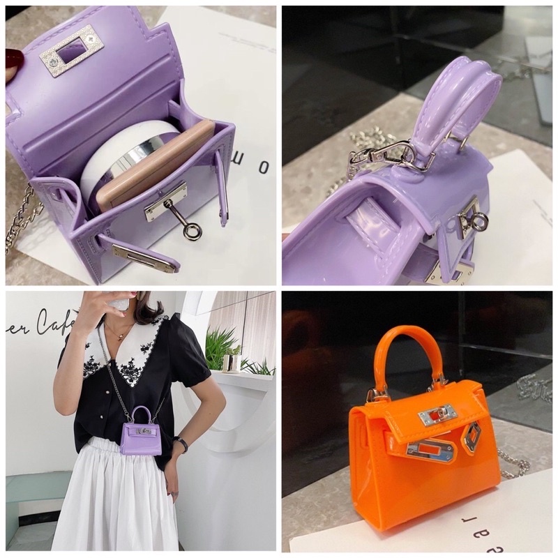 Túi đeo chéo mini nhựa silicon