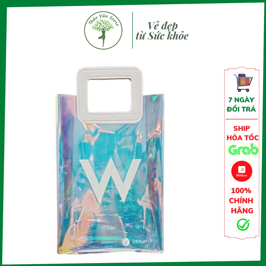 Túi xách thời trang nhựa PVC dẻo Weilaiya Bling đựng cặp dầu gội xả Weilaiya